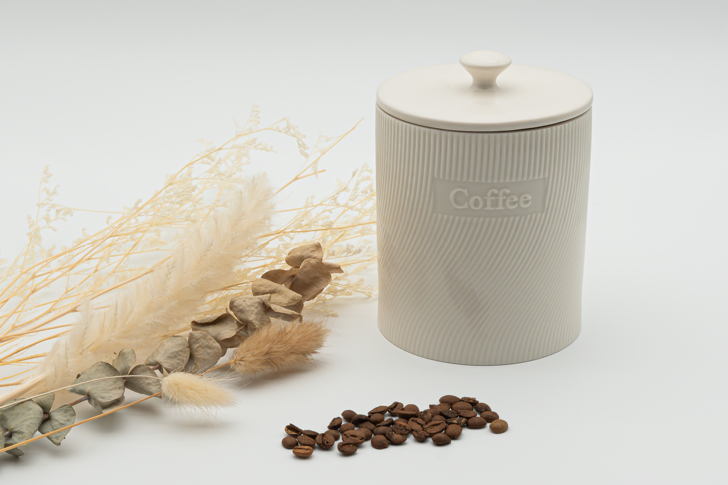 Jeanne Set of Coffee Tea Sugar Porcelain Storage Jars